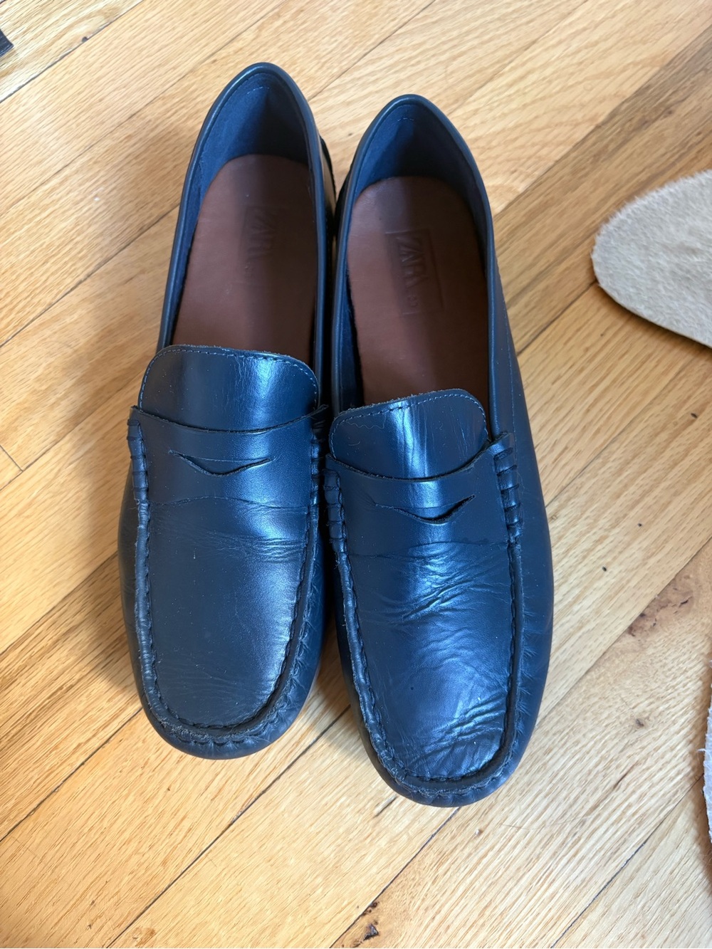 Boy’s Black Leather Penny Loafers